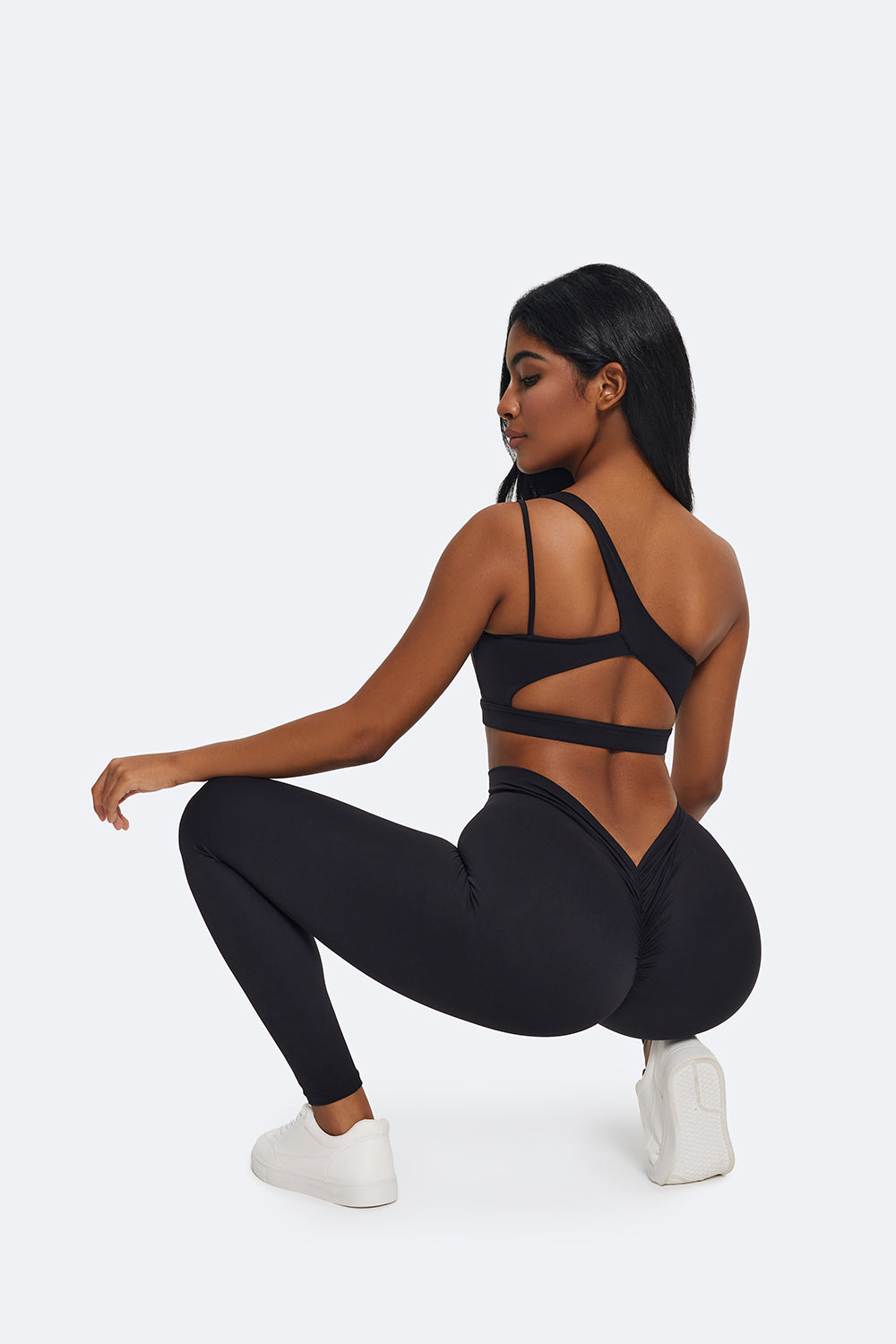 Ruched High-Wist Leggings - Cellubyee Boutique