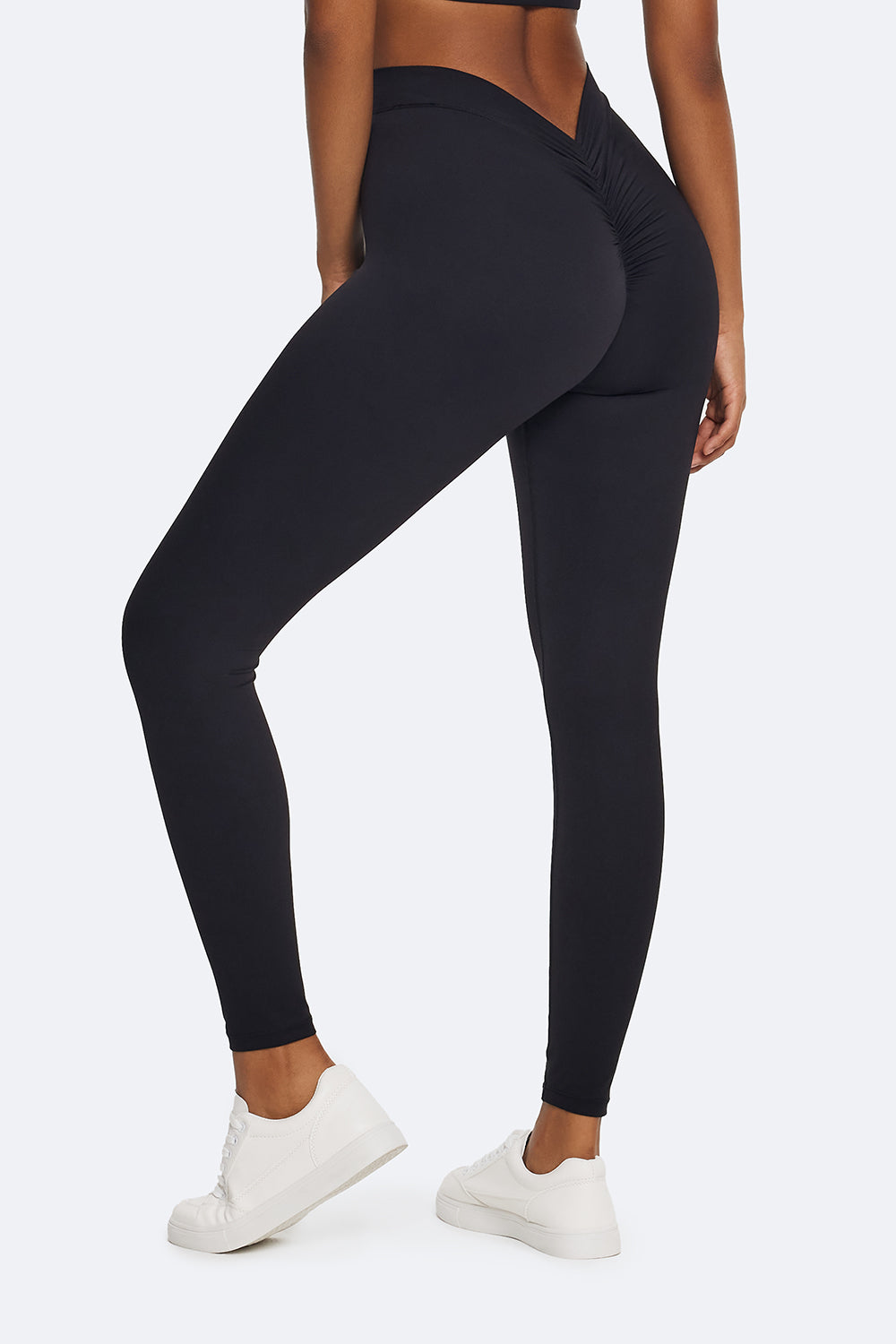 Ruched High-Wist Leggings - Cellubyee Boutique