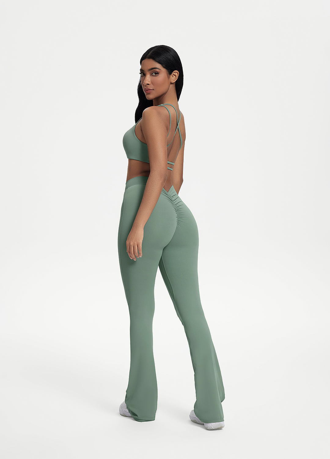 Utvidede leggings med scrunch-rygg - Cellubyee Boutique