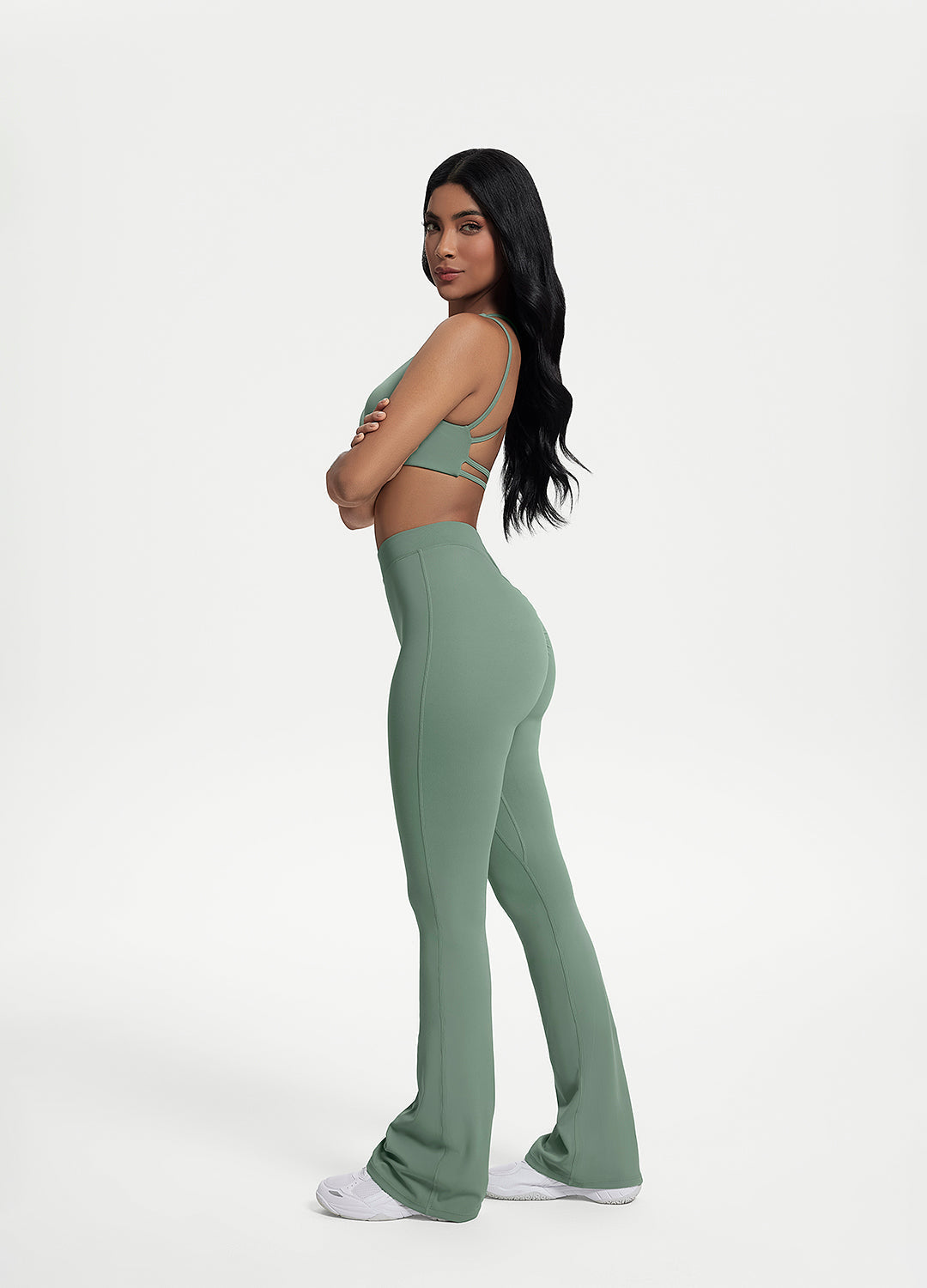 Utvidede leggings med scrunch-rygg - Cellubyee Boutique