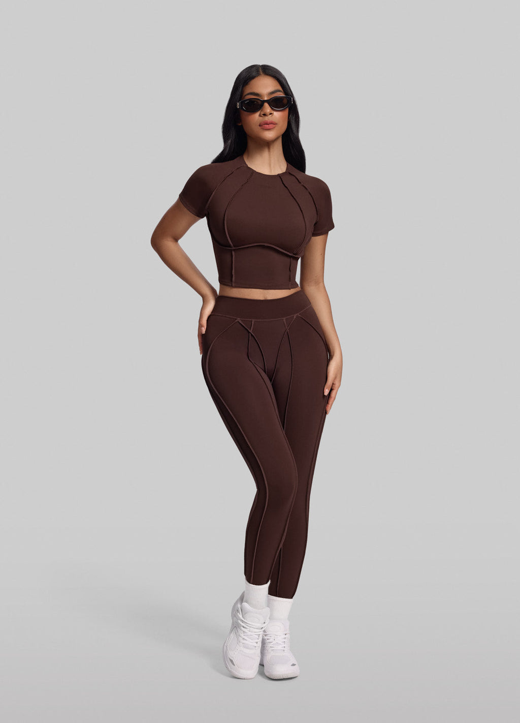 Leggings med kontursøm - Cellubyee Boutique