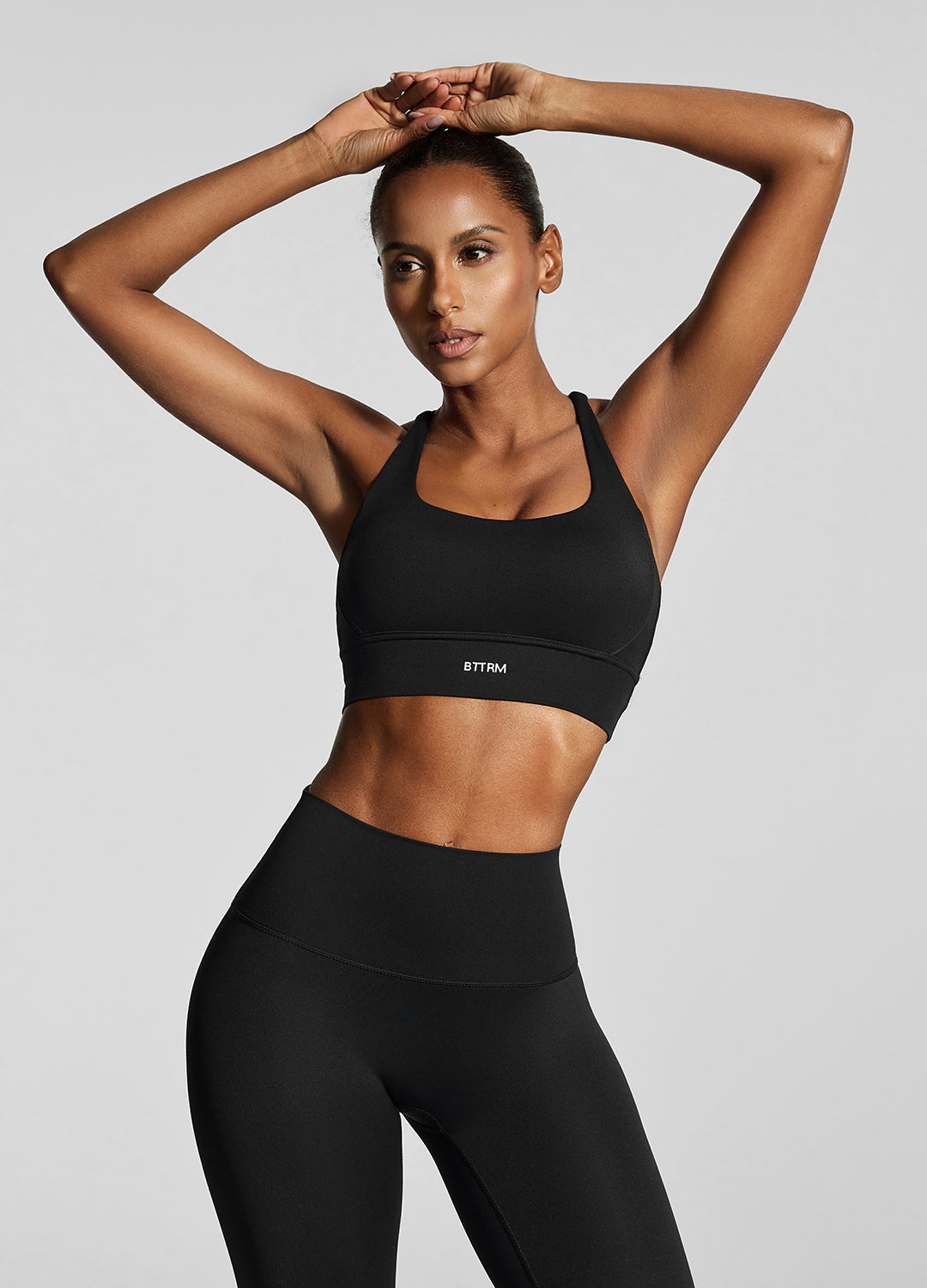 Strappy Back Top i Jet Black - Cellubyee Boutique