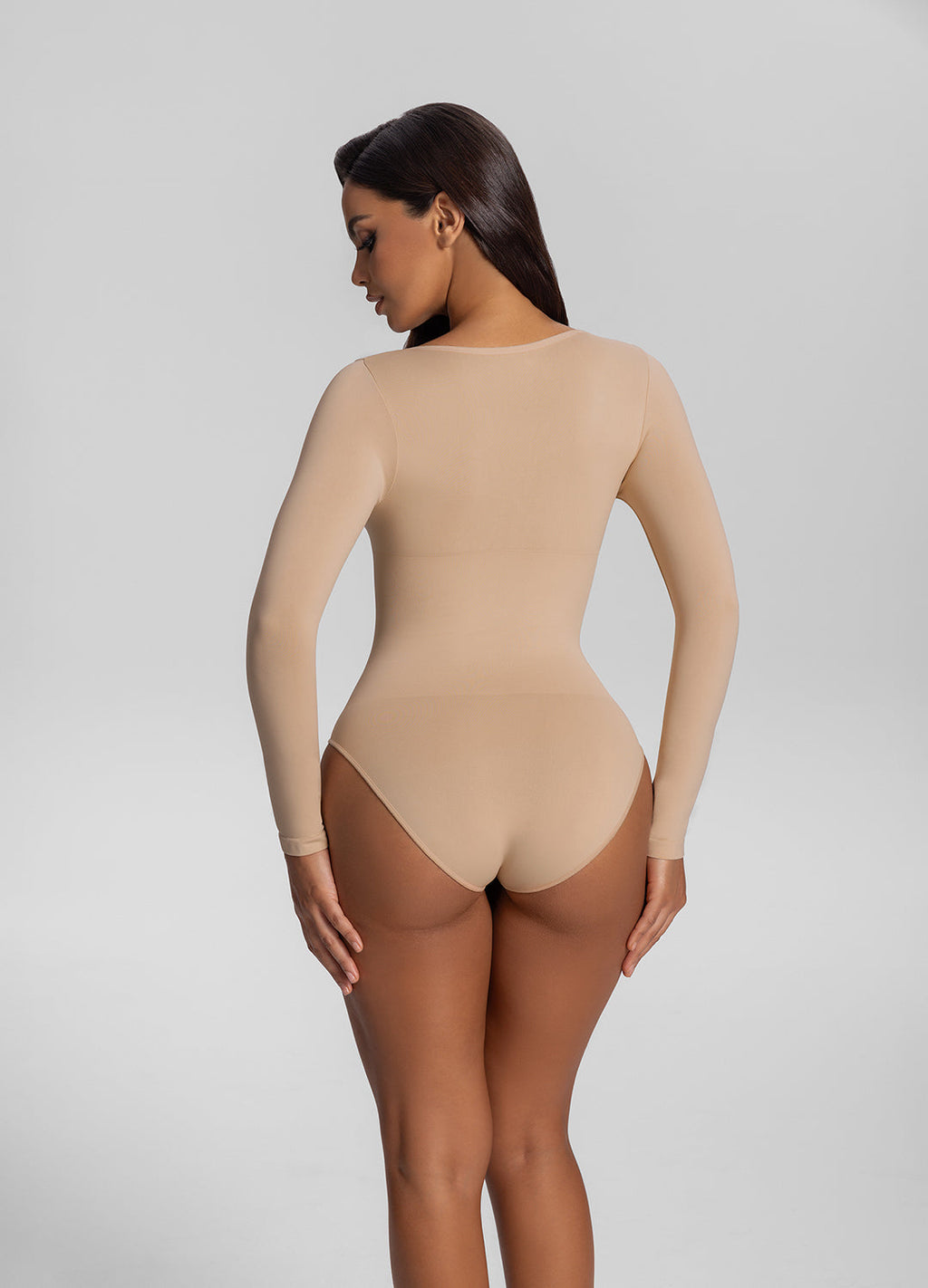 Sømløs Longsleeve Bodyshaper Bodysuit Tummy Control - Cellubyee Boutique