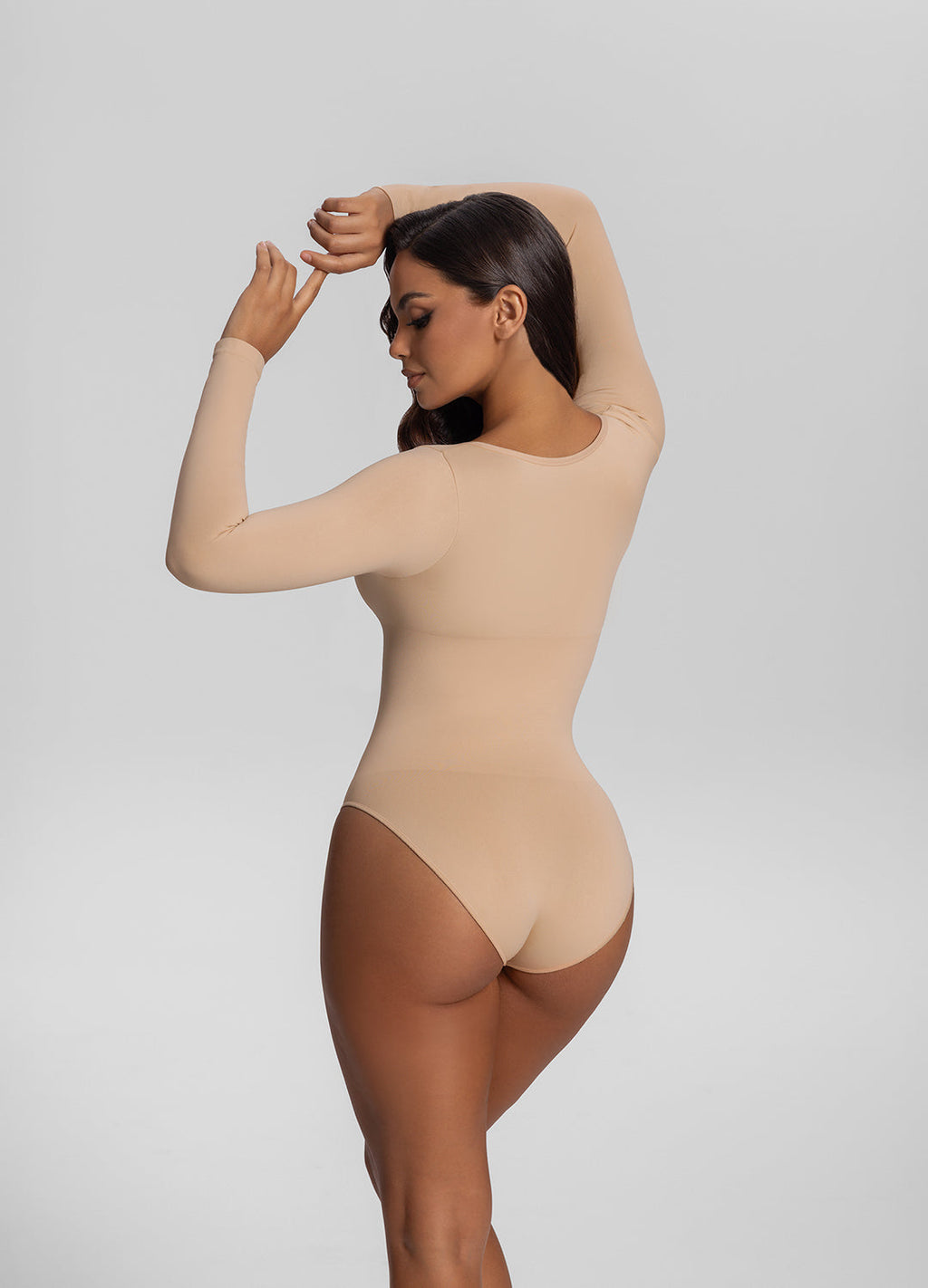 Sømløs Longsleeve Bodyshaper Bodysuit Tummy Control - Cellubyee Boutique