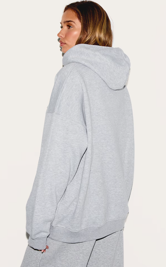 Grey Marl Oversized hettegenser - Cellubyee Boutique