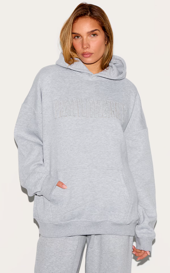 Grey Marl Oversized hettegenser - Cellubyee Boutique