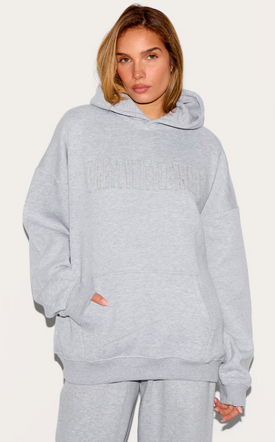 Grey Marl Oversized hettegenser - Cellubyee Boutique