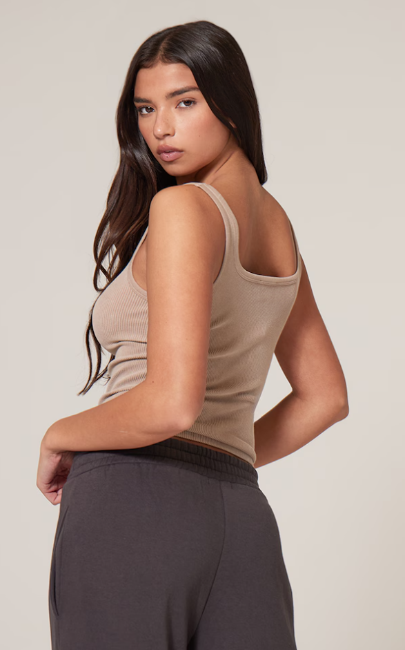Faded Neck Vest Topp - Cellubyee Boutique