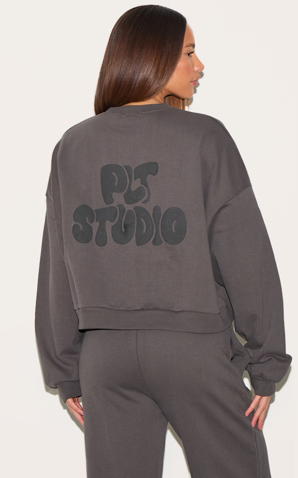 Studio Print Boxy Sweatshirt - Cellubyee Boutique